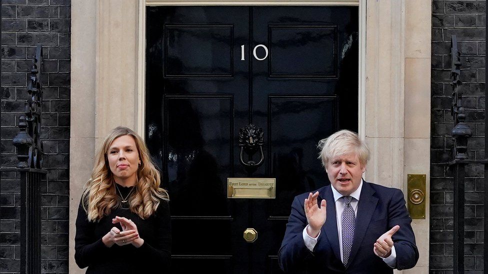 Carrie Symonds and Boris Johnson