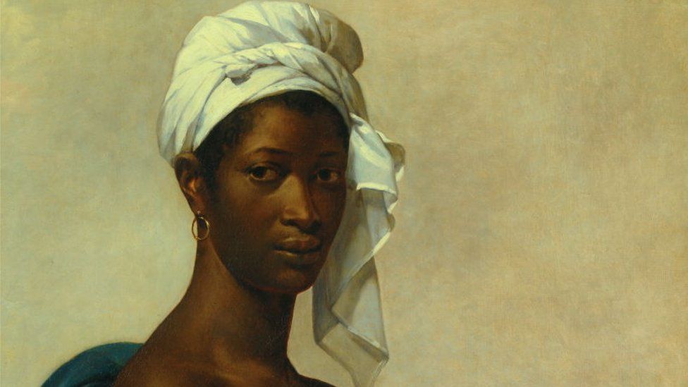 Section of Portrait of a Negress now renamed Portrait of Madeleine