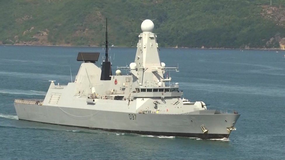 HMS Duncan in Turkish waters