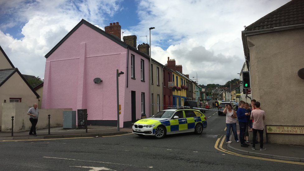 Police investigating reports of an incident, on Water Street in Carmarthen