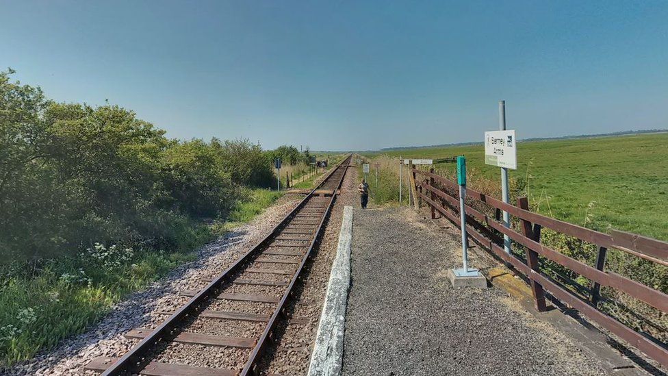 Google street view of Berney Arms station