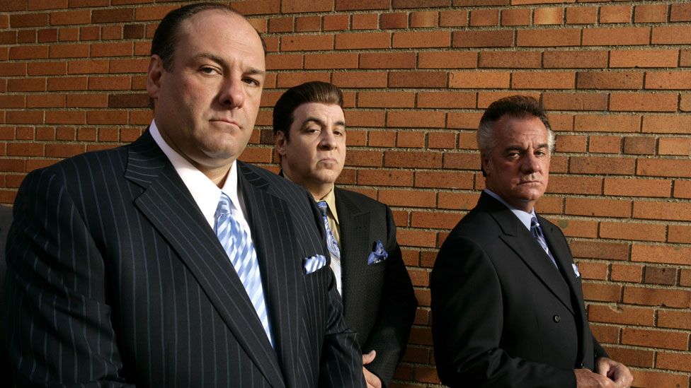 James Gandolfini, Steven Van Zandt and Tony Sirico in The Sopranos