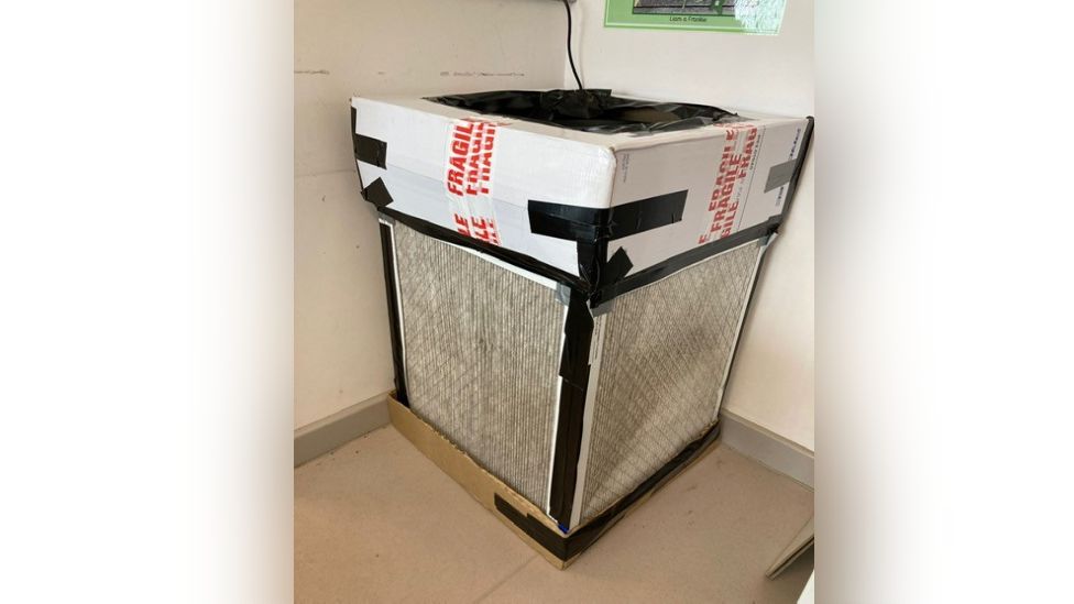 Covid Homemade purifiers in Welsh schools to clean air BBC News