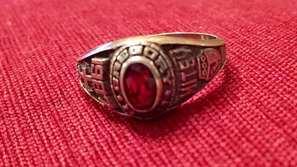 The ring showing the year it commemorates