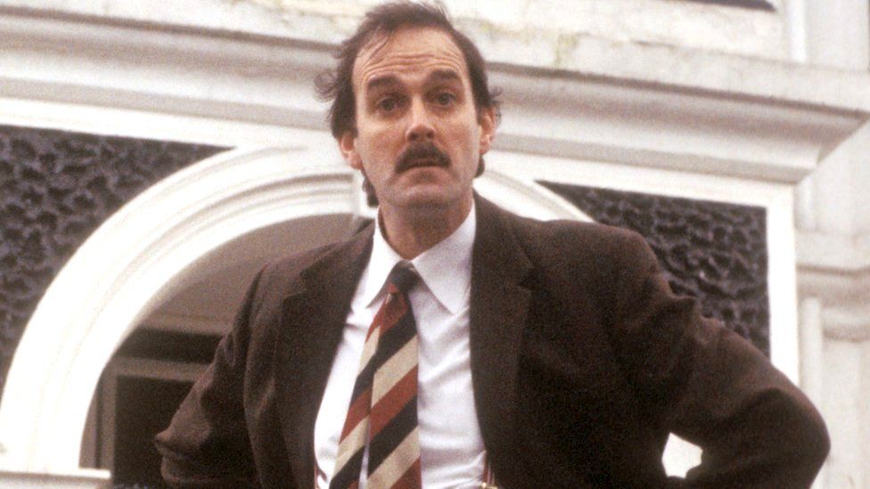 John Cleese, who played Basil Fawlty, described the move to temporarily remove Fawlty Towers from the UKTV platform as "stupid"