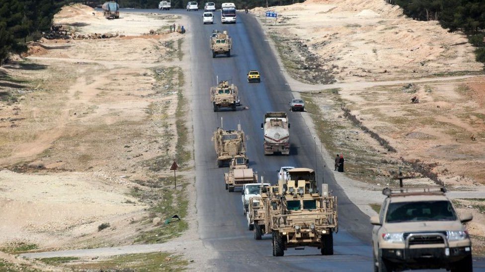 US military vehicles in Syria