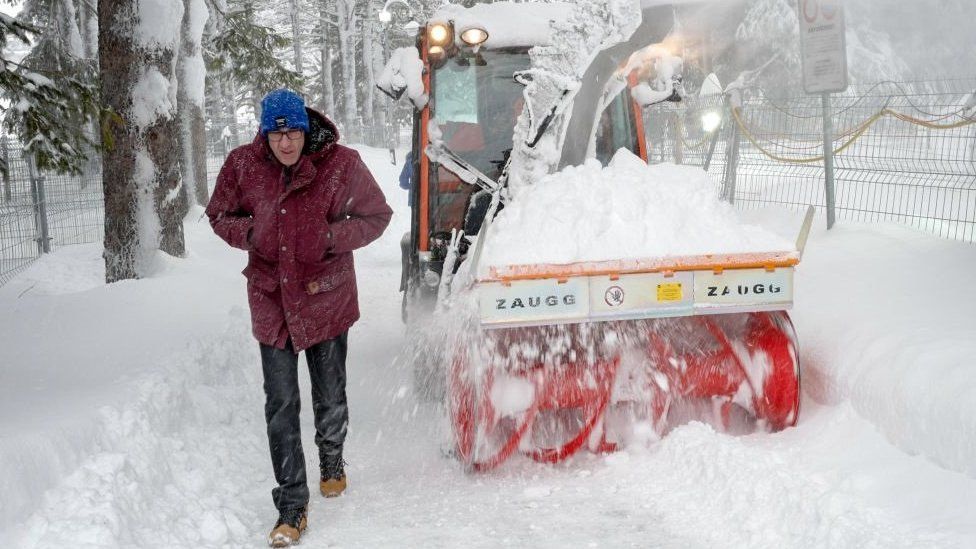 Davos snowplough