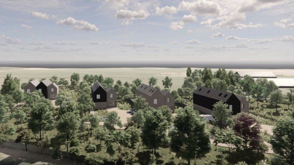 Artist's impression of what the homes could look like in Reydon, Suffolk