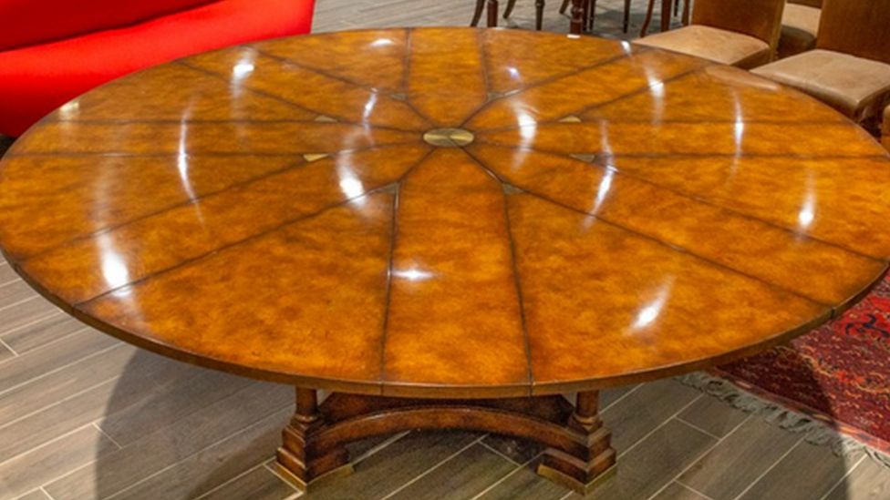 Antique mahogany dining table