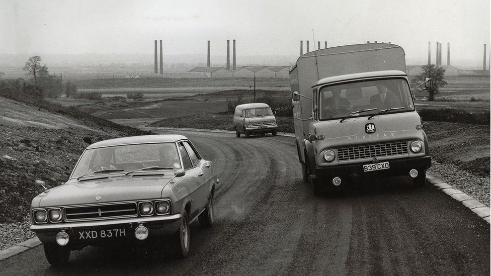 Testing of cars in 70s