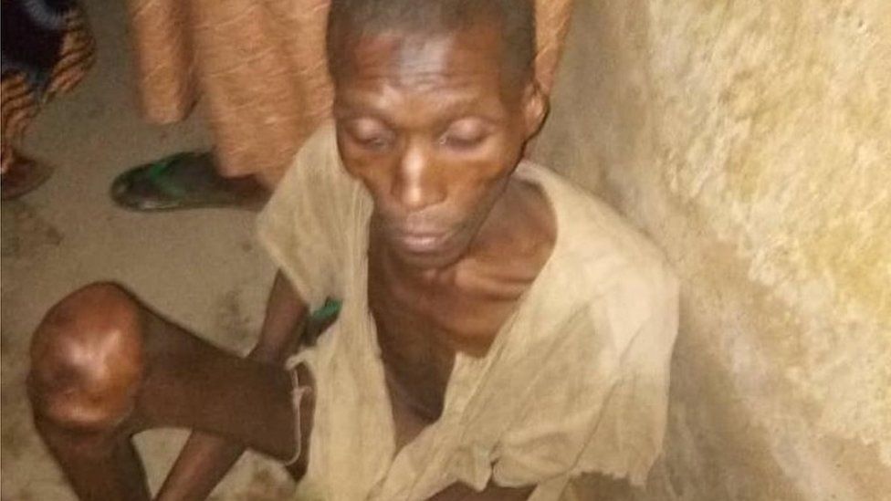 Nigerian police rescue Kano man locked up in his parents' garage - BBC News