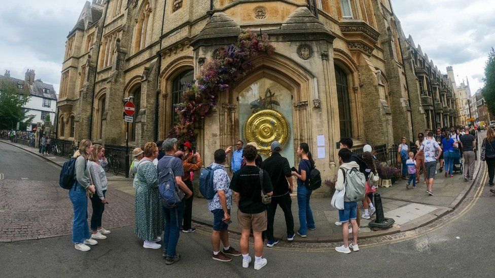 The Corpus Chronophage clock in Cambridge, replaced