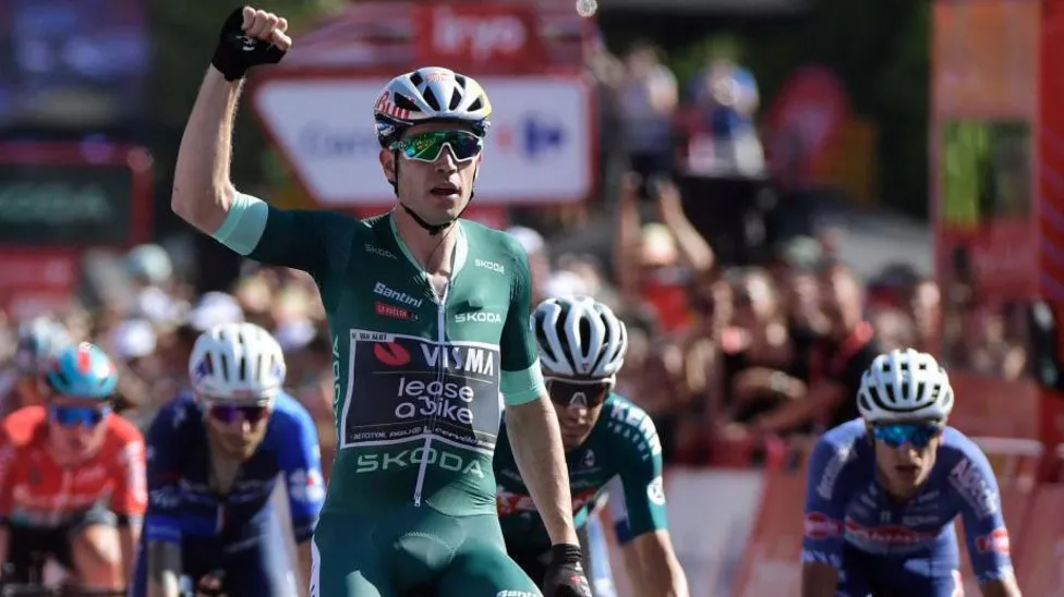 Van Aert Triumphs in Vuelta Stage Seven, O'Connor Keeps the Lead.