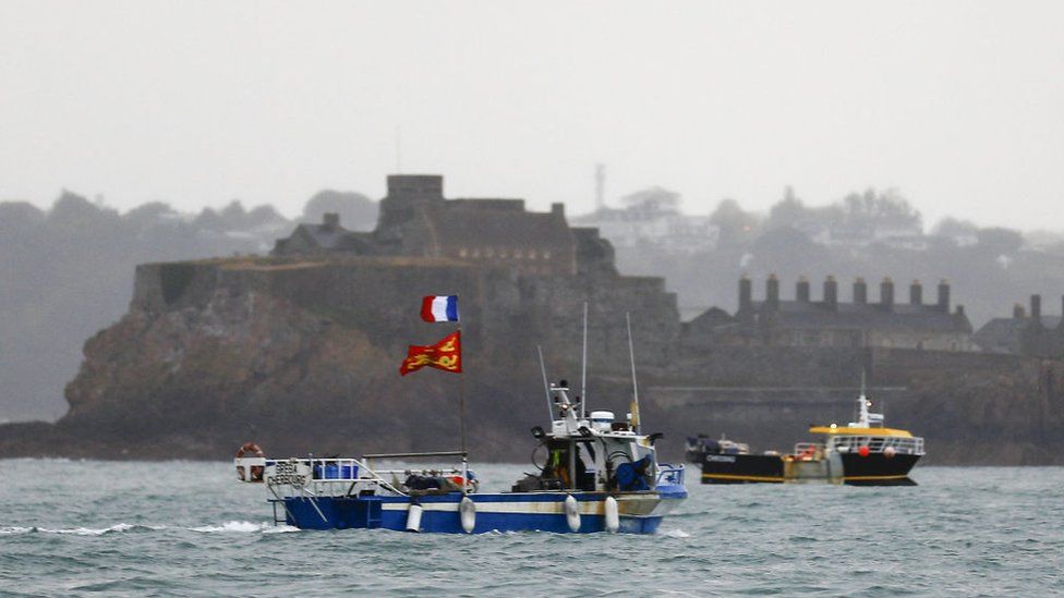 French Fishermen Leave Jersey After Post Brexit Rights Protest Bbc News