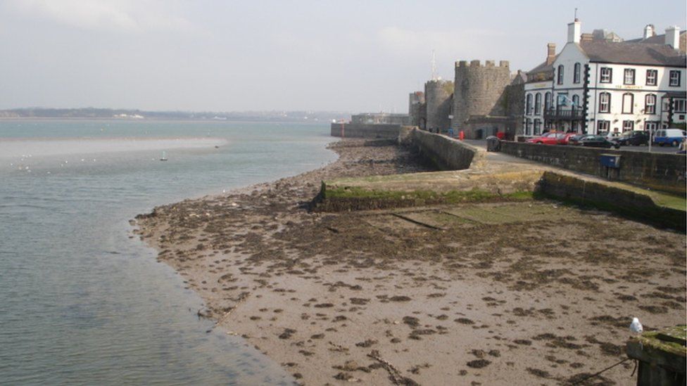Sea front at Caernarfon