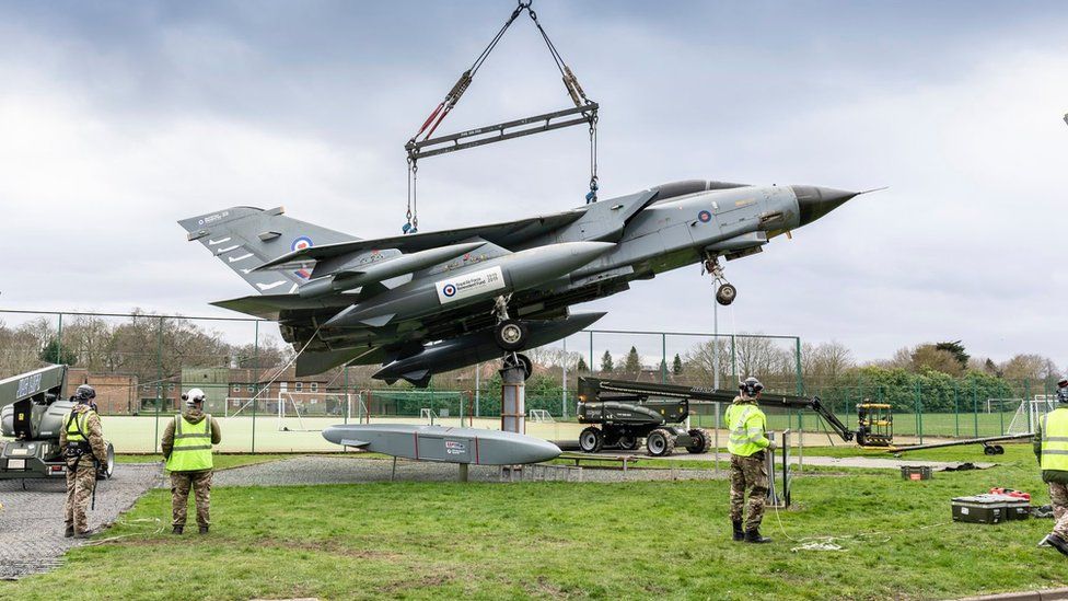 Raf Marham Tornado Gate Guardian Removed From Station c News