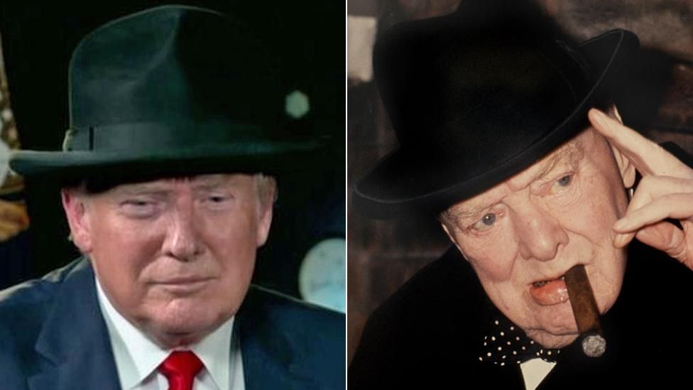 Donald Trump and Winston Churchill