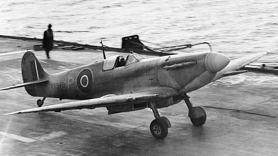 Archive picture of Seafire aircraft