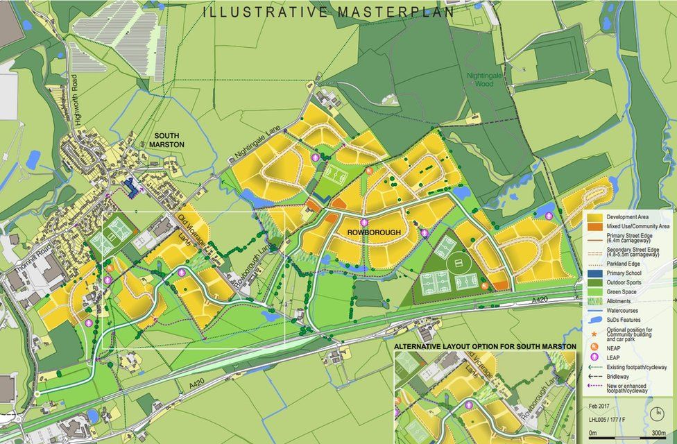 Green light for 2,380 homes to the east of Swindon BBC News