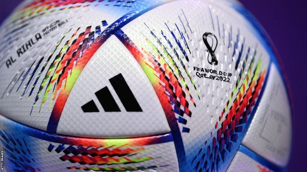 The official match ball for the 2022 World Cup in Qatar