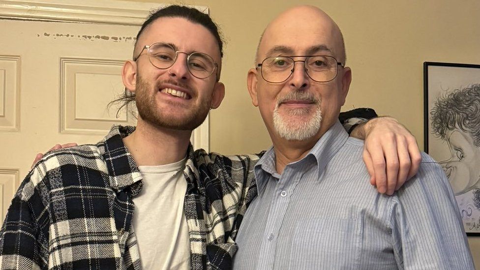 Sam with his dad
