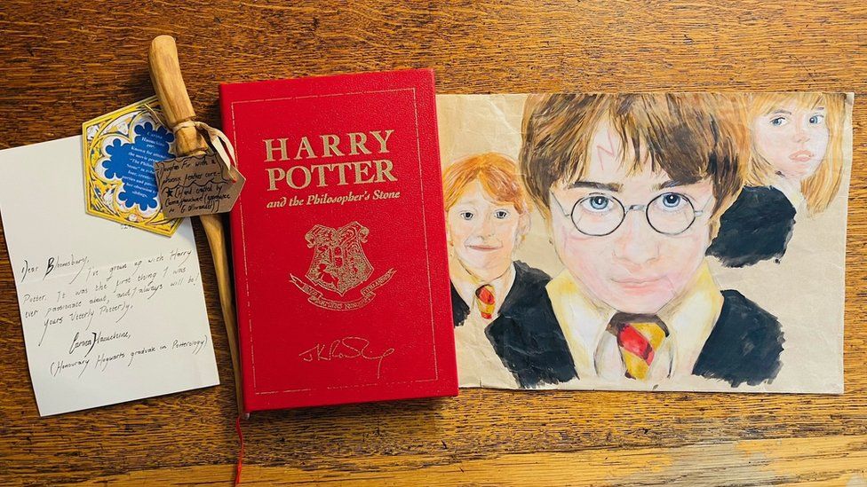 Harry Potter book with Carina's competition entry