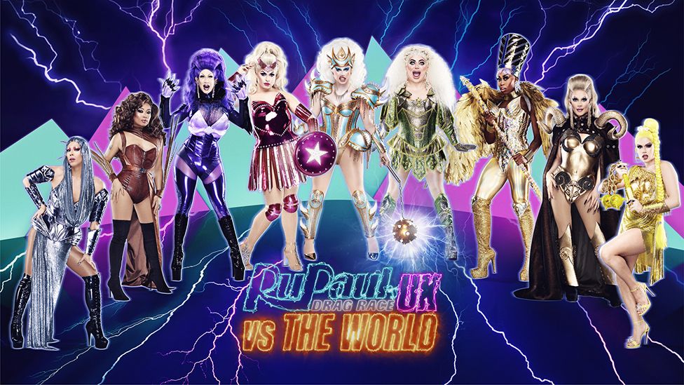 The queens for Drag Race UK vs The World