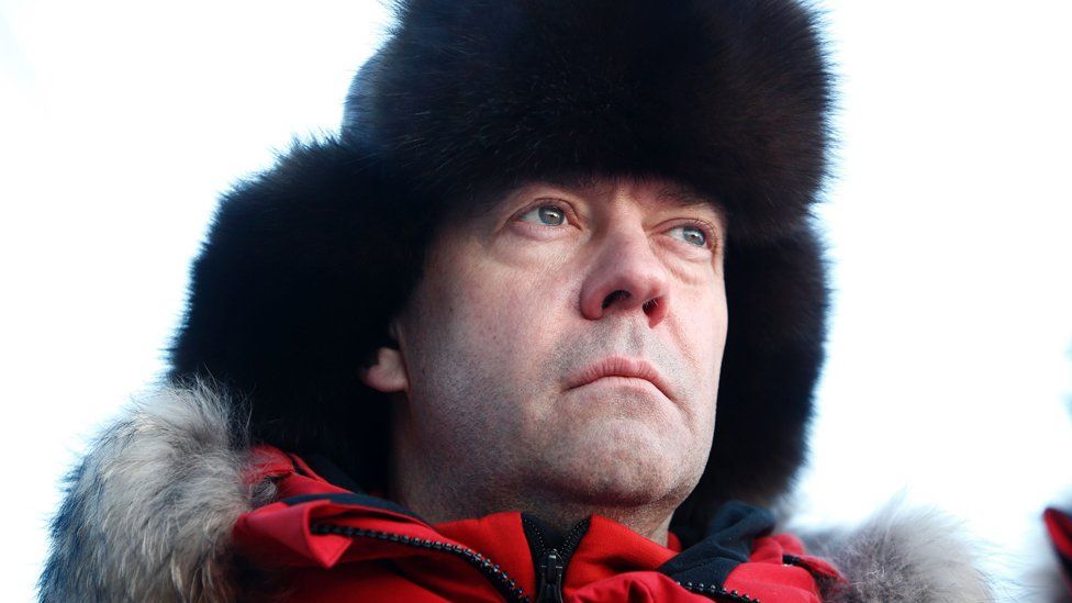Russian Prime Minister Dmitry Medvedev in Arctic, 29 Mar 17