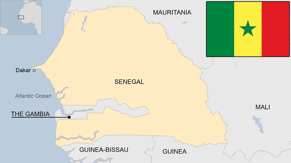 Map of Senegal