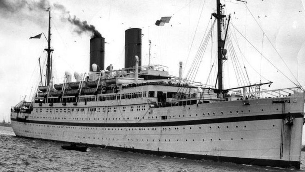 The Windrush ship that bought the first West Indies immigrants to Britain in the 1940s and 1950s