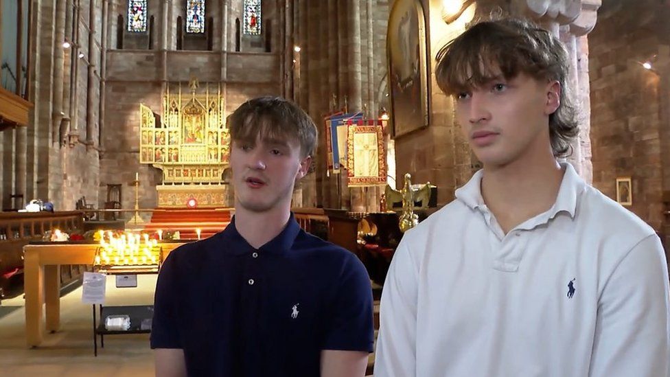 James and Alfie pay tribute to their four friends