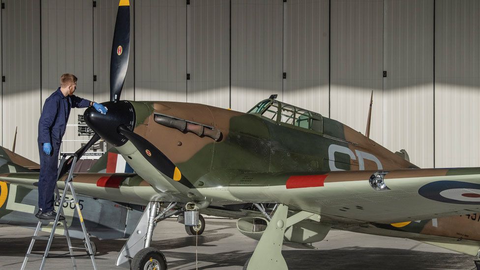 Hawker Hurricane in IWM hangar