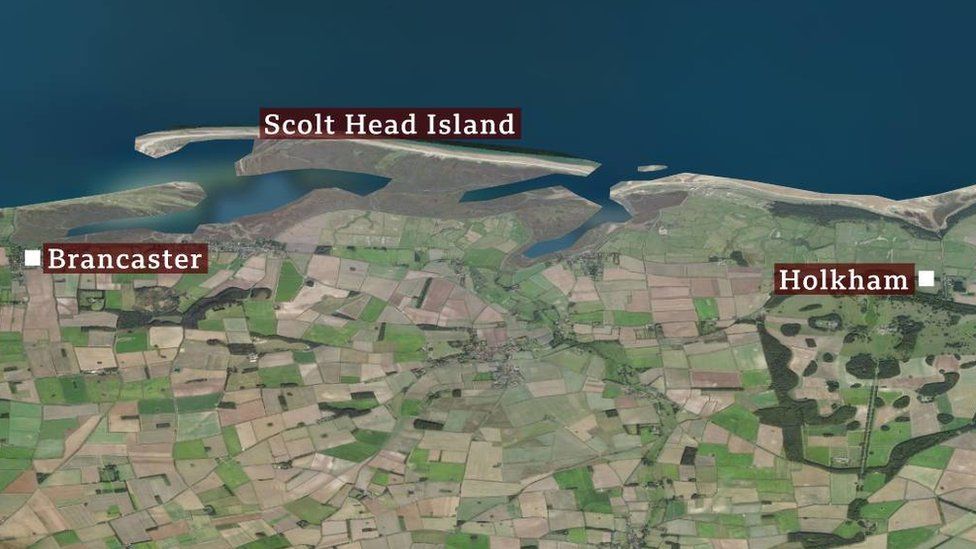 map of Scolt Head Island