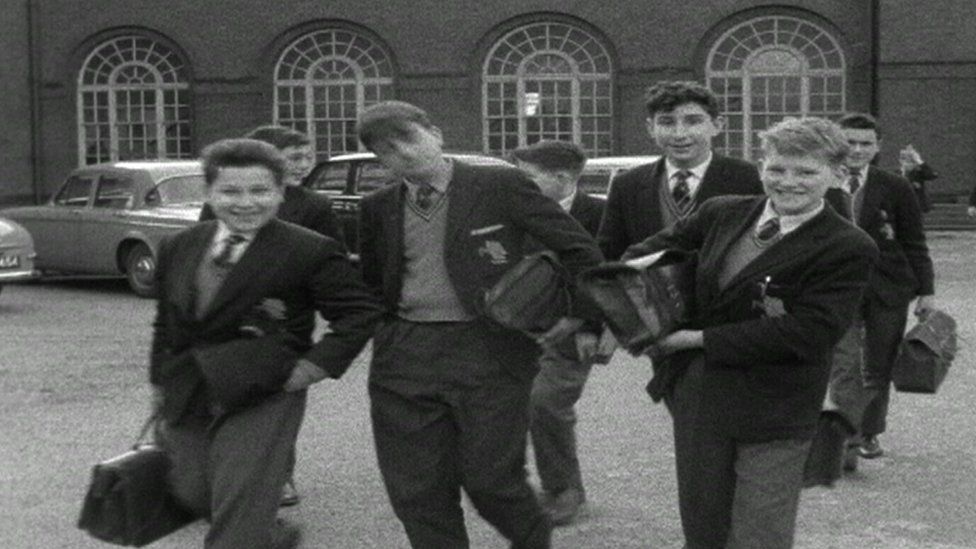 Pupils at a grammar school in Manchester