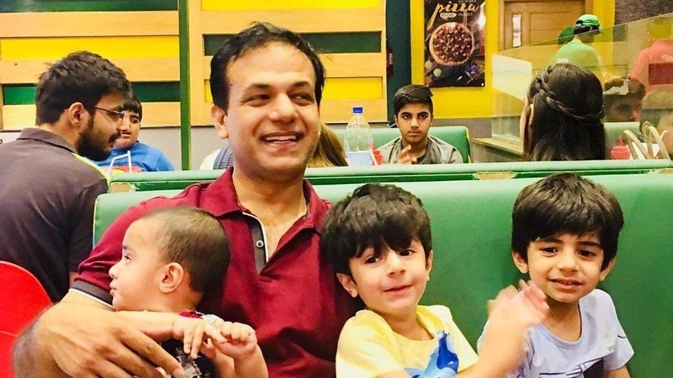 Amin Rasheed and his children