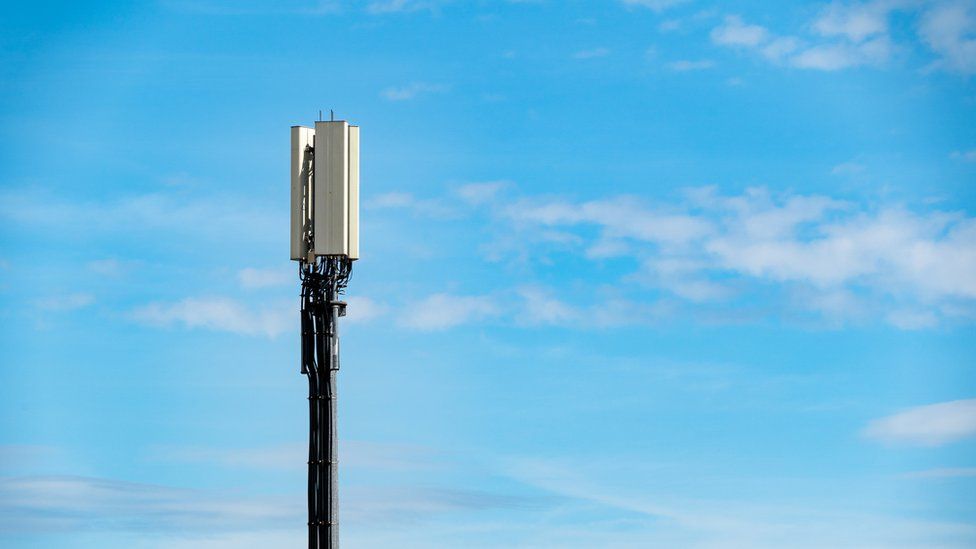 A mobile phone tower