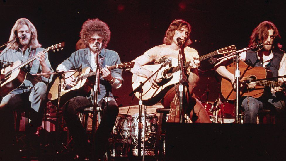 The Eagles on stage in 1979