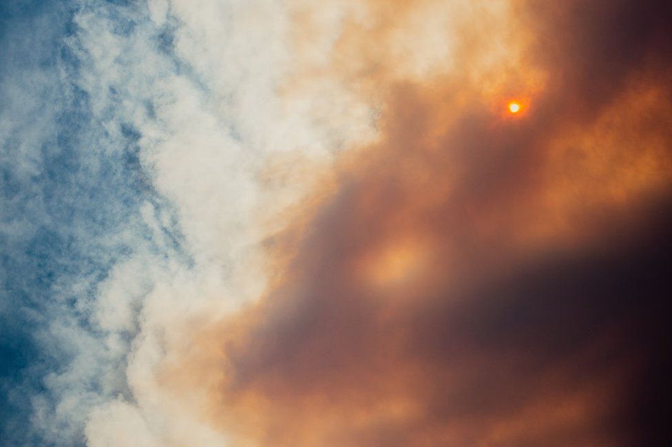 Smokey skies in California amid wildfires