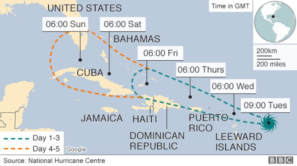 Hurricane Irma Caribbean Braces For Extremely Dangerous Storm Bbc News 6855