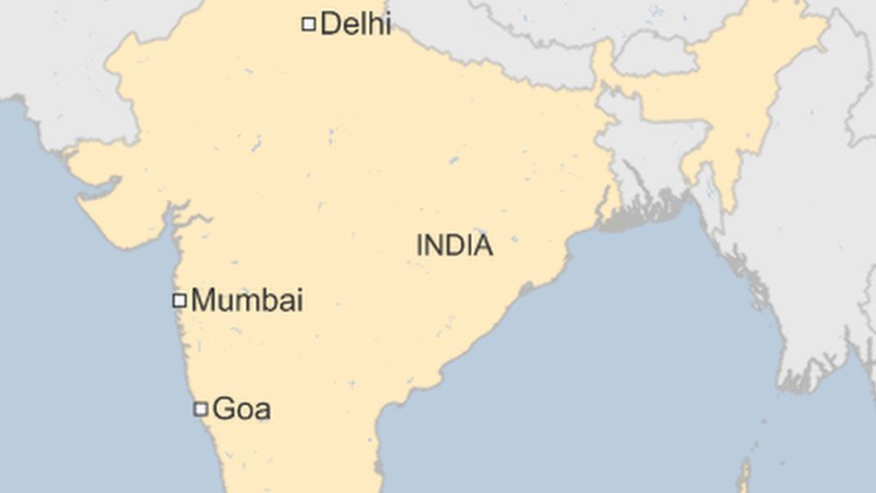 A map of Goa