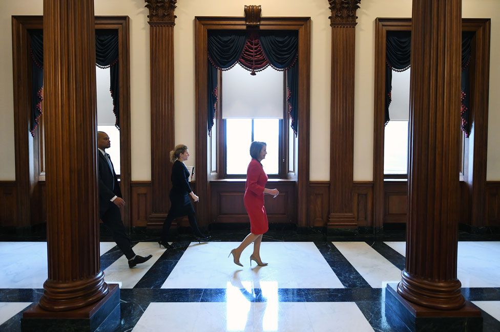 Pelosi heads to the House in December 2018