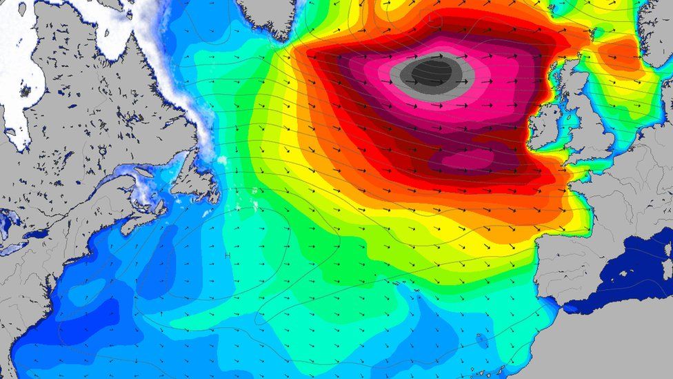 Storm swell map