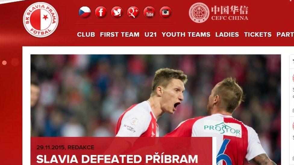 Slavia Prague hope to turn Chinese cash into European success