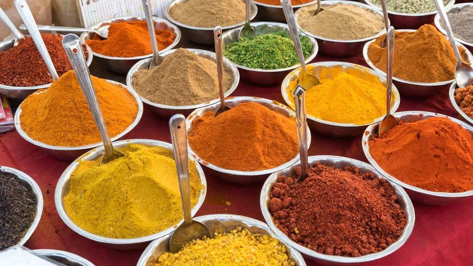 Spice market in Goa, India