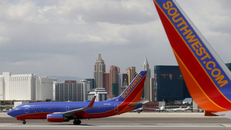 Southwest Airlines planes in Las Vegas