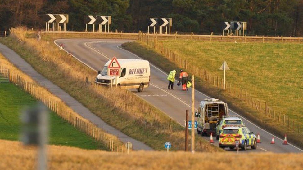 Pedestrian dies after being hit by van in Moray BBC News