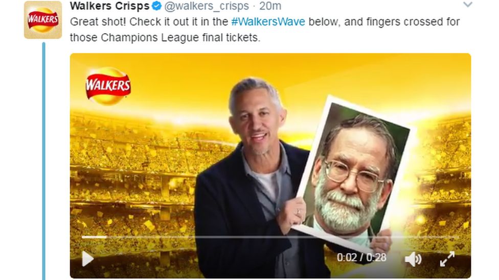 Walkers Crisps advert gone wrong
