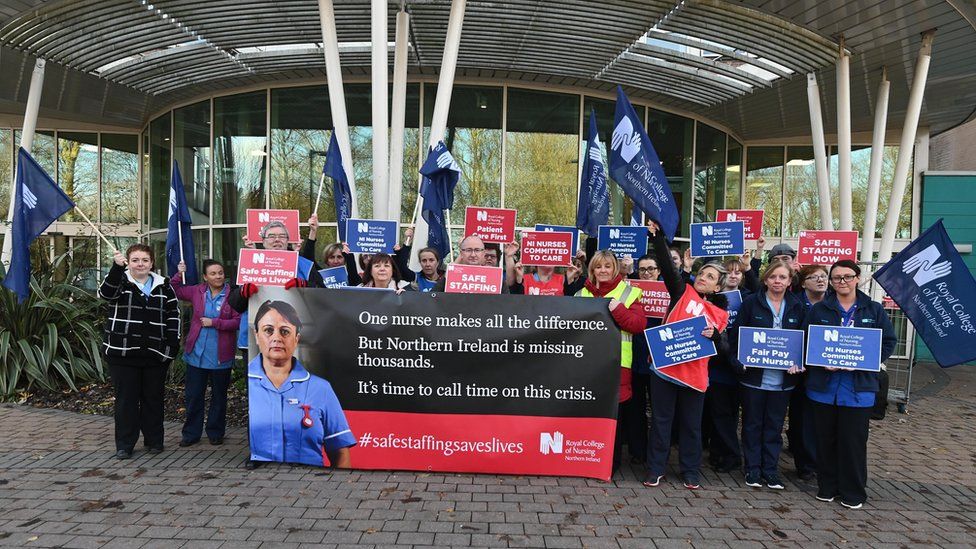 It is the first time members of the Royal College of Nursing in NI have voted for strike action