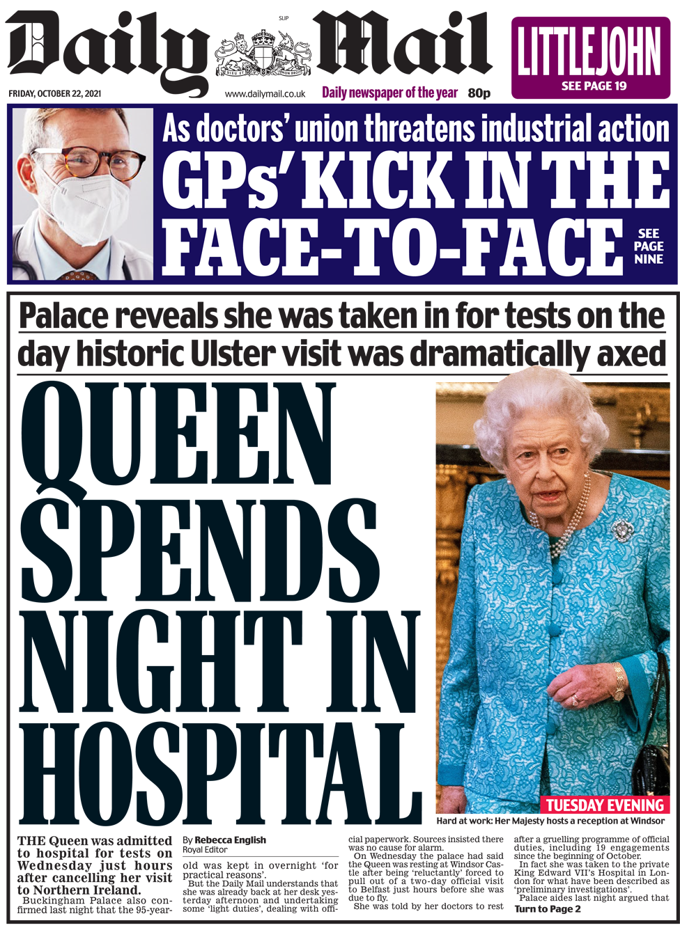 Daily Mail 22 Oct