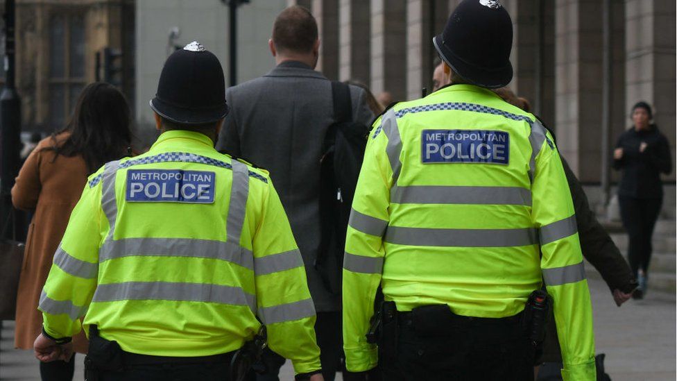 Met officers on patrol in London